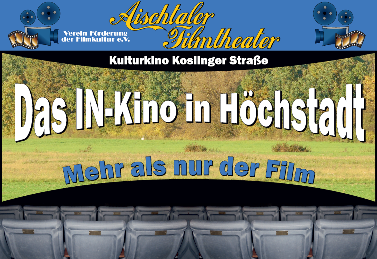 Plakatwerbung für Kino & Theater in der Innenstadt