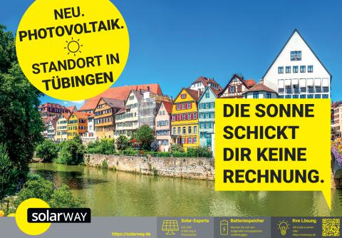 Plakatmotiv von solarway, um die Bekanntheit zu steigern