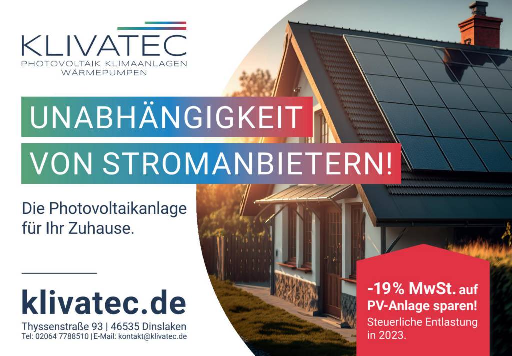 Plakatmotiv von klivatec, die mit der Unabhängigkeit von Stromanbietern werben